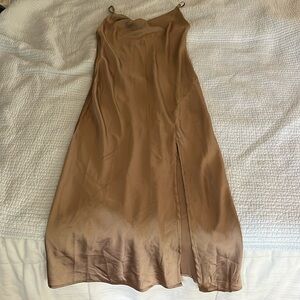 Women’s Tan Slip Dress